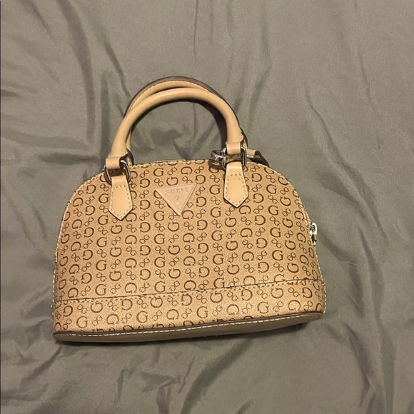 Guess Handbags - Guess Brown Monogram Satchel